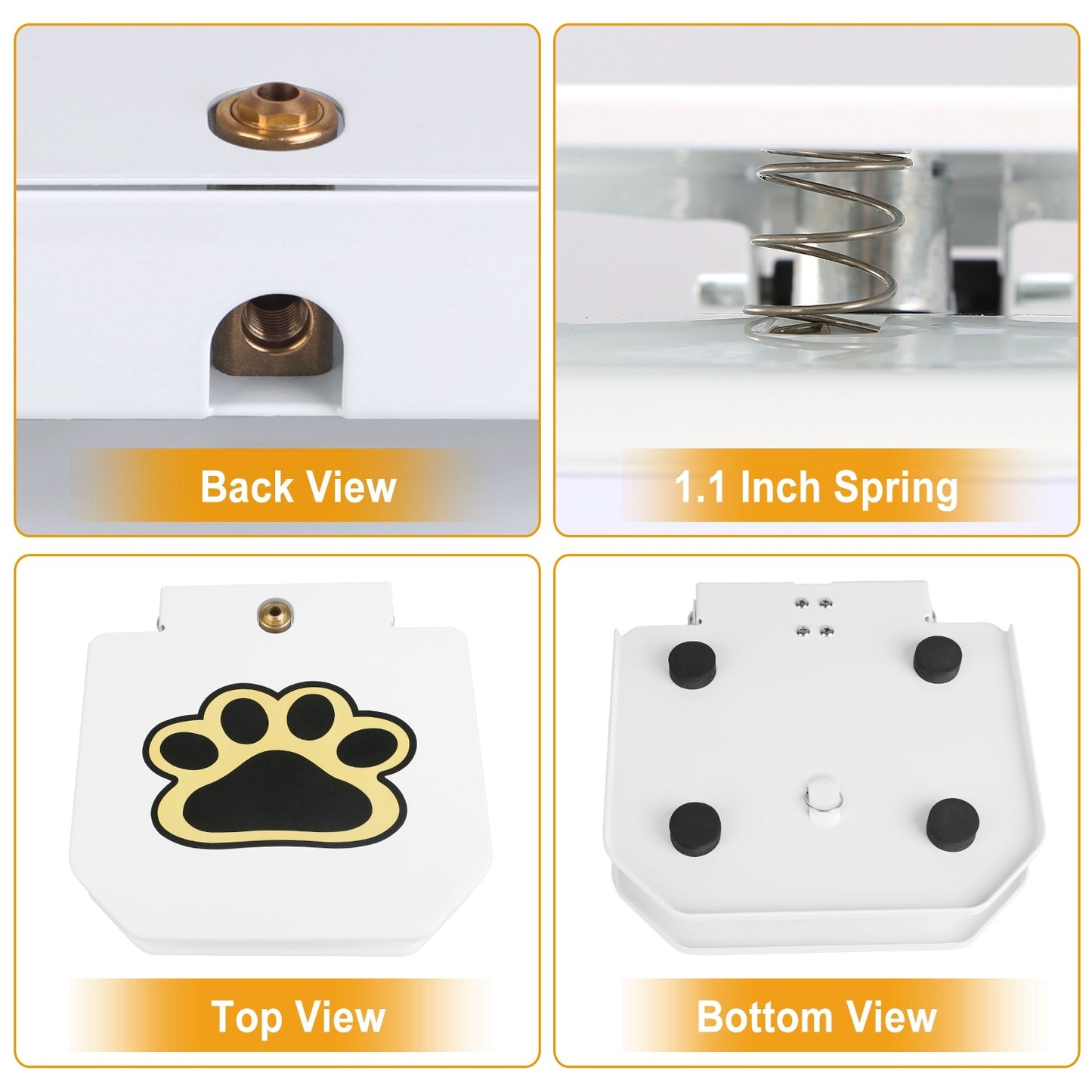 Step-on Activated Sprinkler With Interactive Paw Pedal Valve For Drinking Water