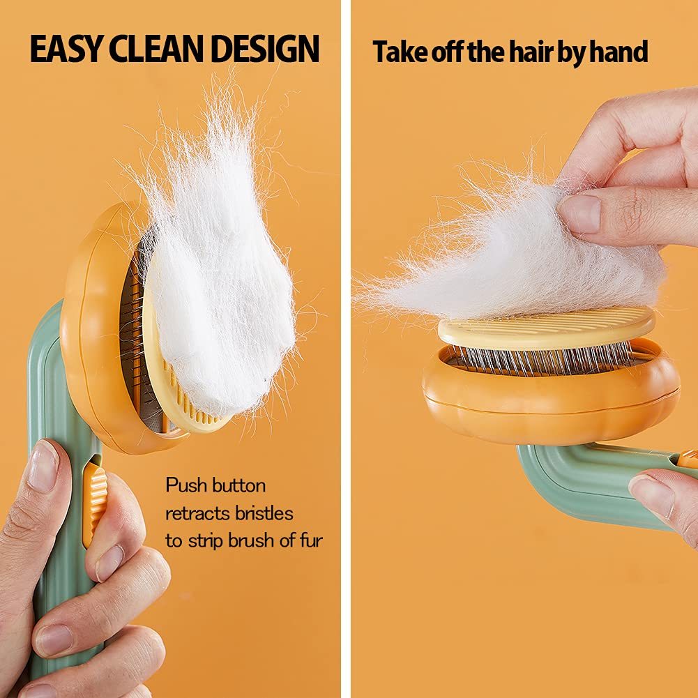 Pet Grooming Self Cleaning Slicker Brush For Dogs Cats Puppy Rabbit