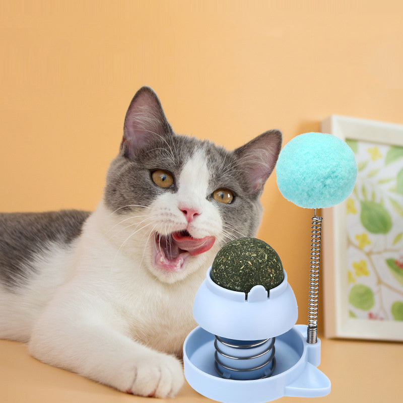 Lucky Cat Licking Music Mint Ball Self-hi To Relieve Boredom And Hair Removal