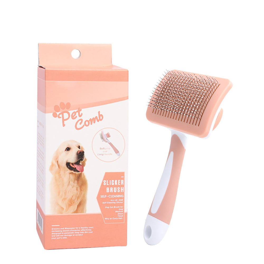 Self Cleaning Slicker Brush For Dogs & Cats