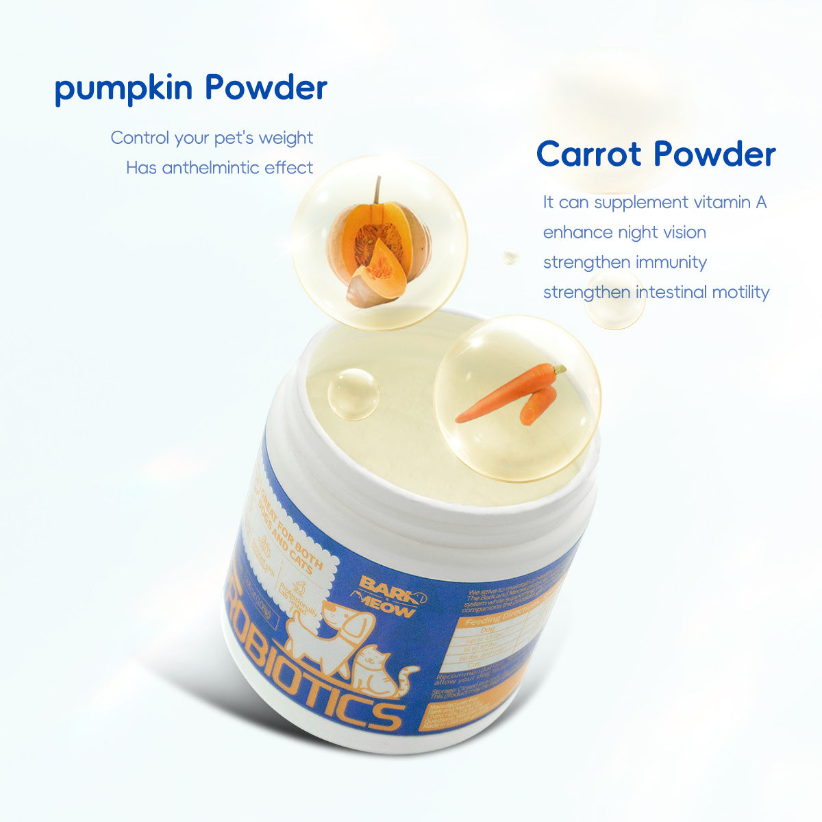 Bark And Meow Probiotics For Dogs & Cats