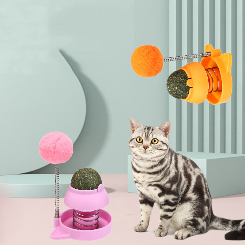 Lucky Cat Licking Music Mint Ball Self-hi To Relieve Boredom And Hair Removal
