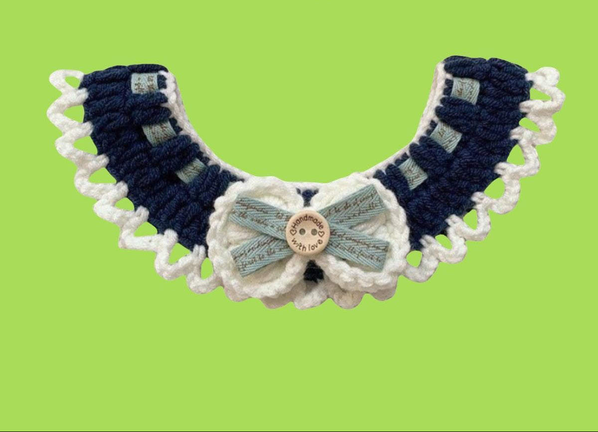Handmade Soft Crochet Scarf Luxury Pet Gift