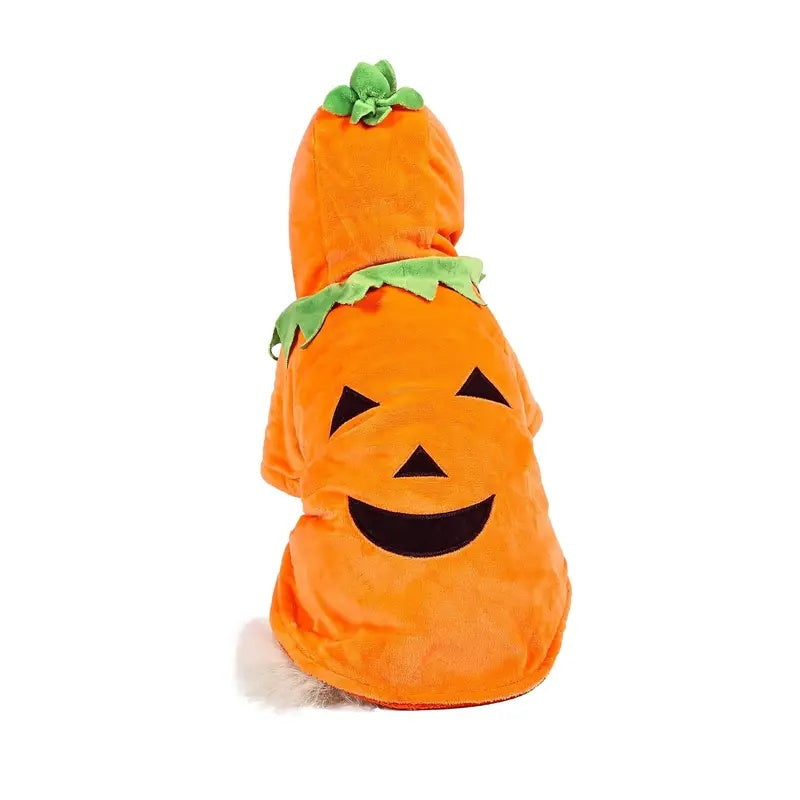 Dog Hoodie Cute Funny Halloween Style Pumpkin Cosplay Costume