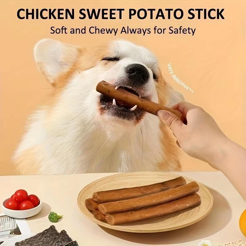 Chewy Natural Meat Snack For Dogs Suitable For All Sizes.
