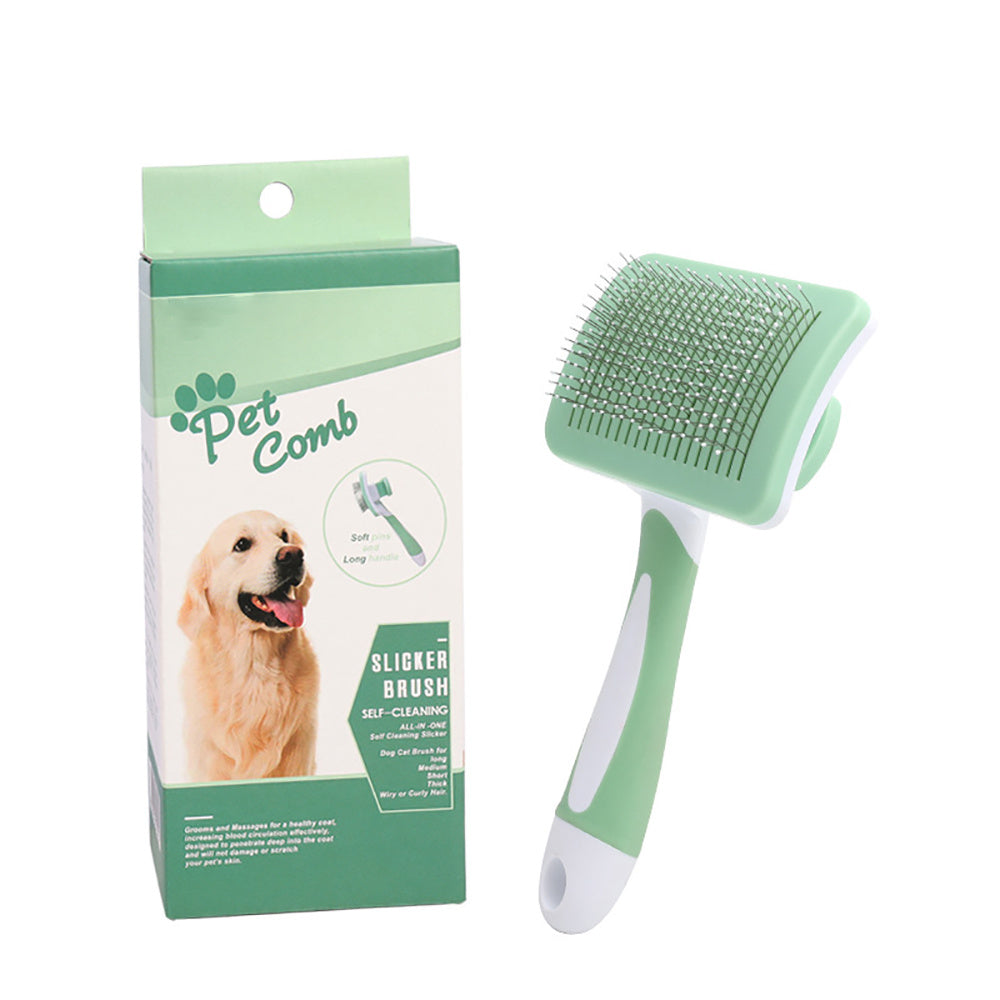 Self Cleaning Slicker Brush For Dogs & Cats