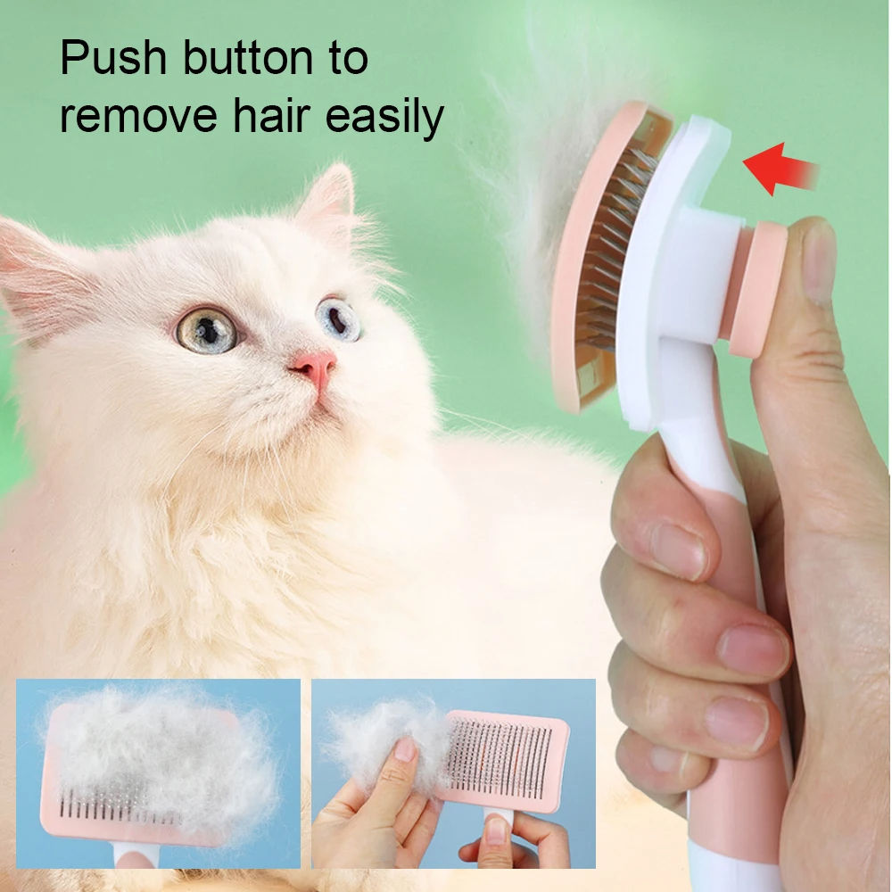 Self Cleaning Slicker Brush For Dogs & Cats