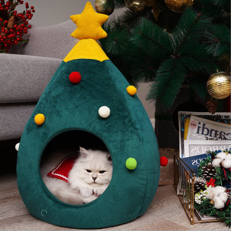 Pet Christmas Tree Bed