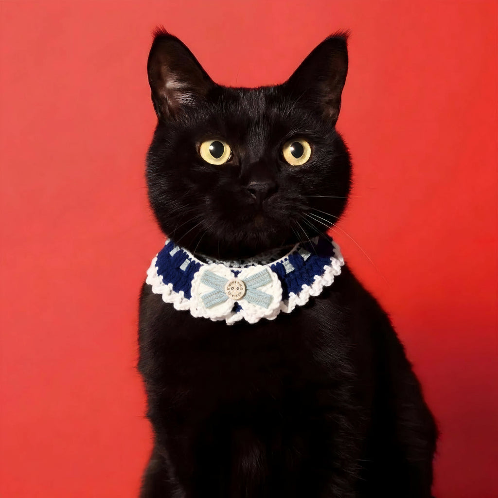Handmade Soft Crochet Scarf Luxury Pet Gift