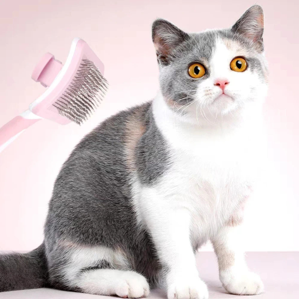 Self Cleaning Slicker Brush For Dogs & Cats