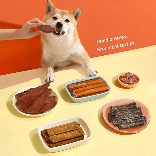 Chewy Natural Meat Snack For Dogs Suitable For All Sizes.