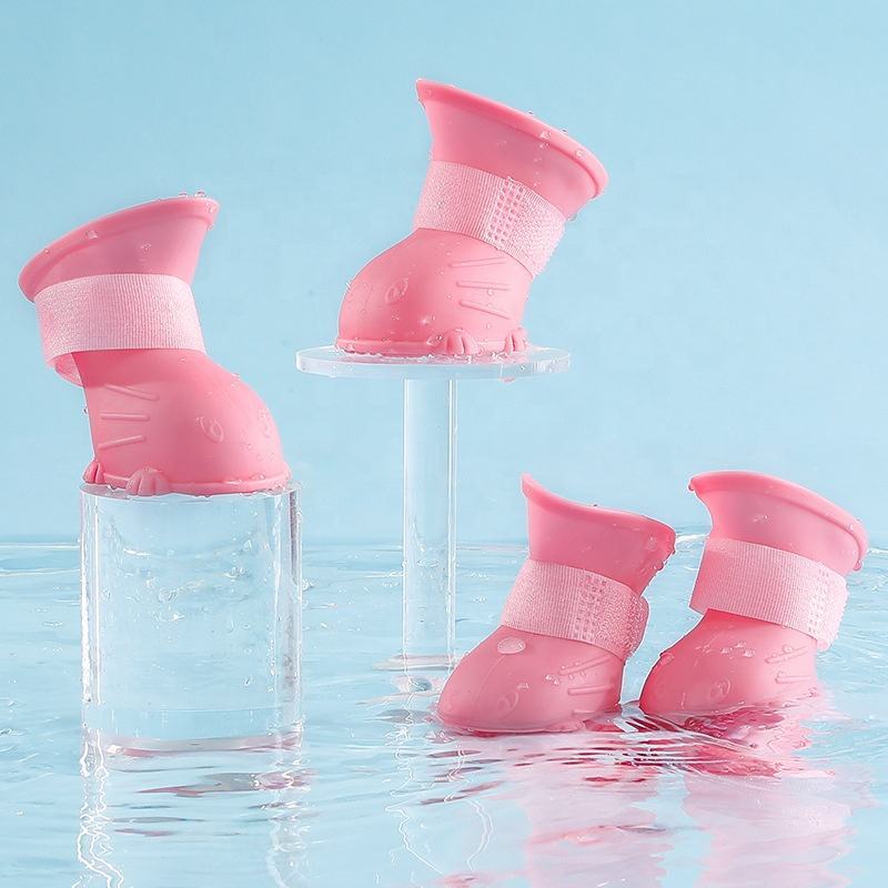 Dog Rain Boots 4Pcs Pet