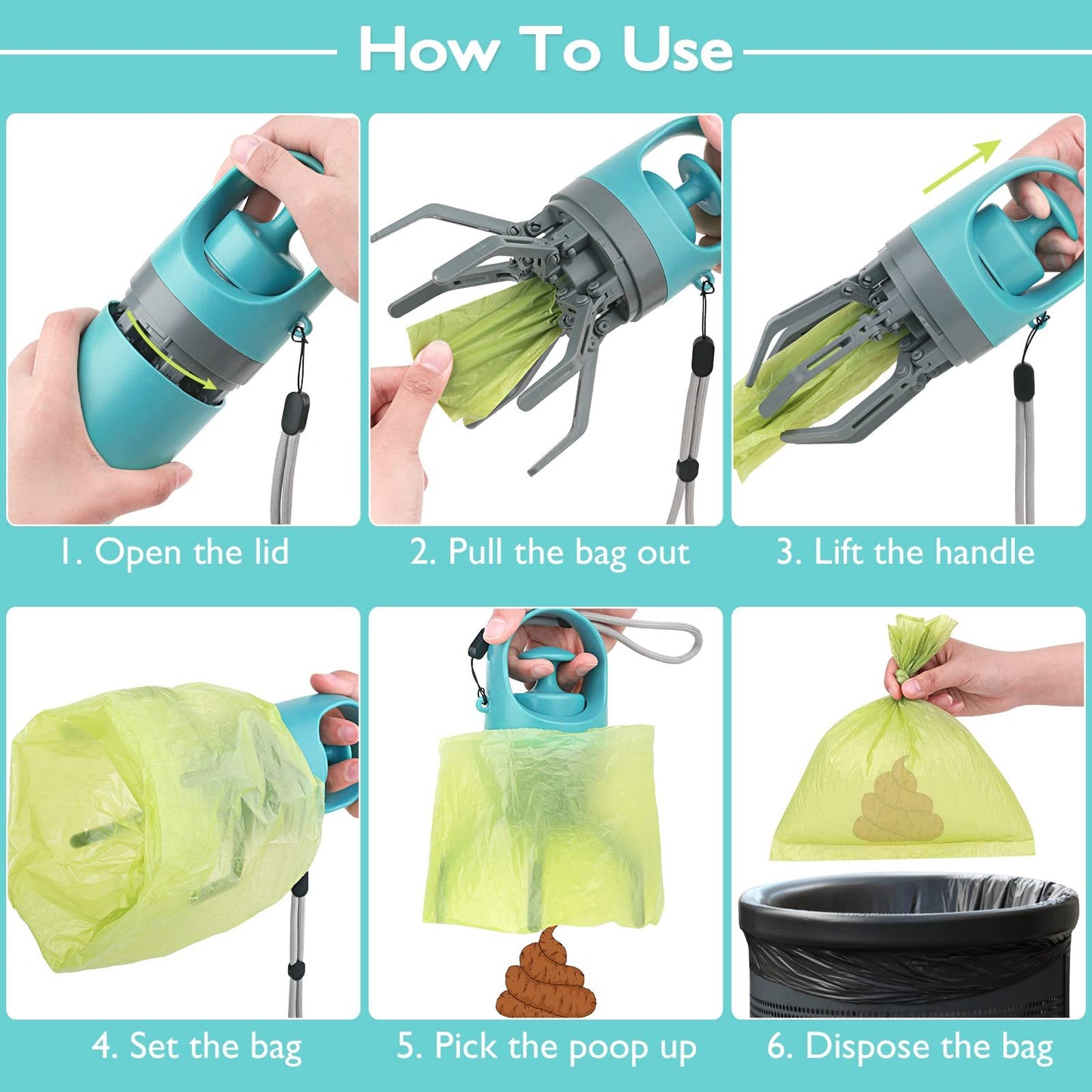 Portable Dog Poop Scooper,