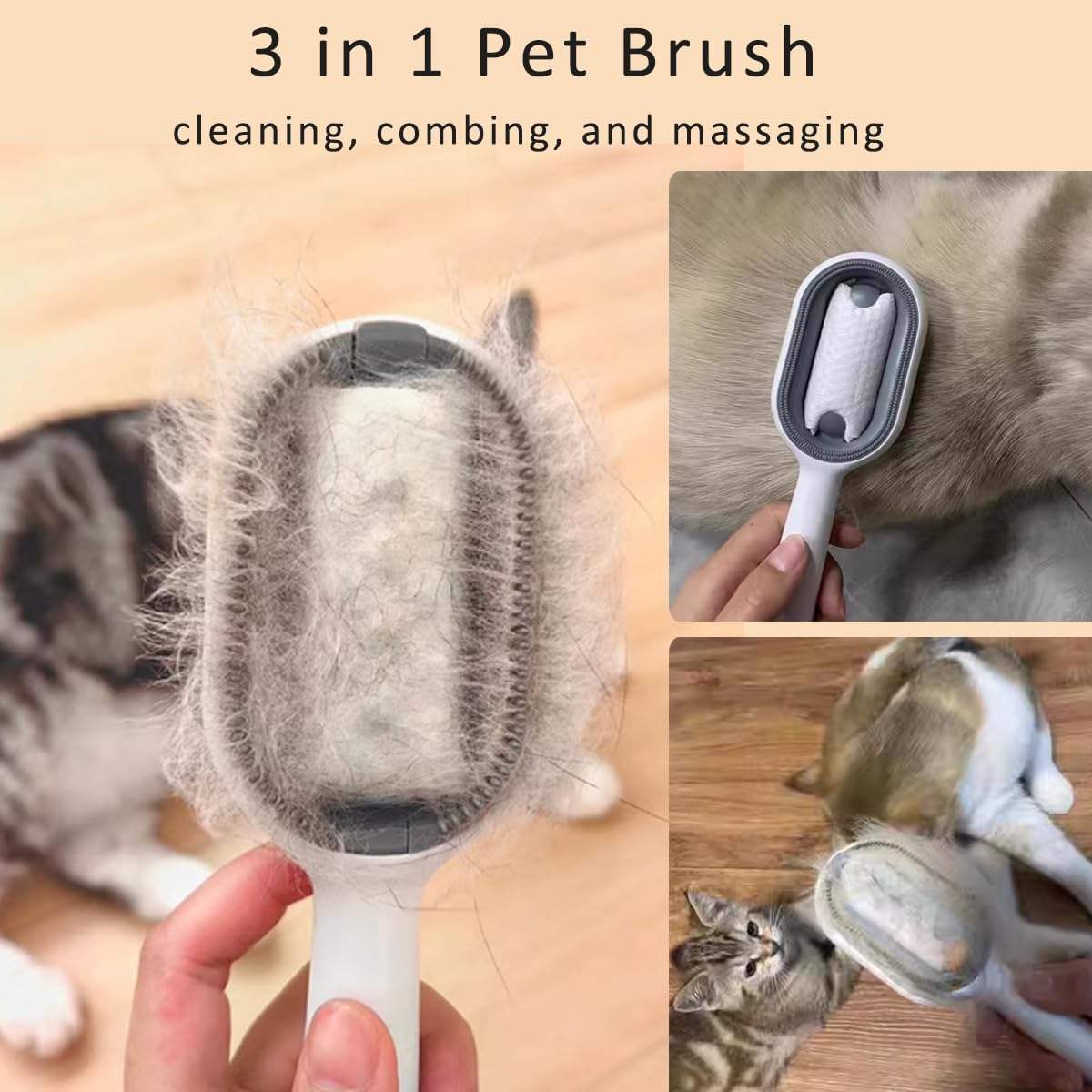 4 In-1 Cat Grooming Brush