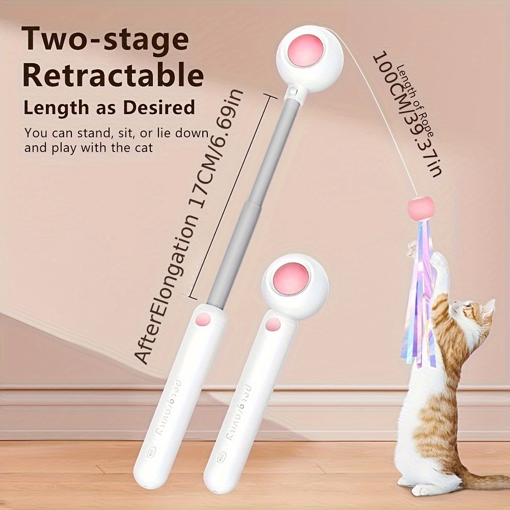 Retractable Cat Wand With Replacement Head