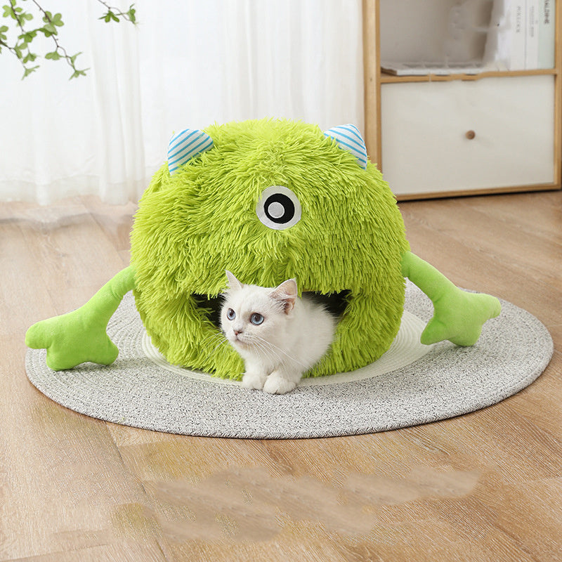 Fluffy Round Pet Bed