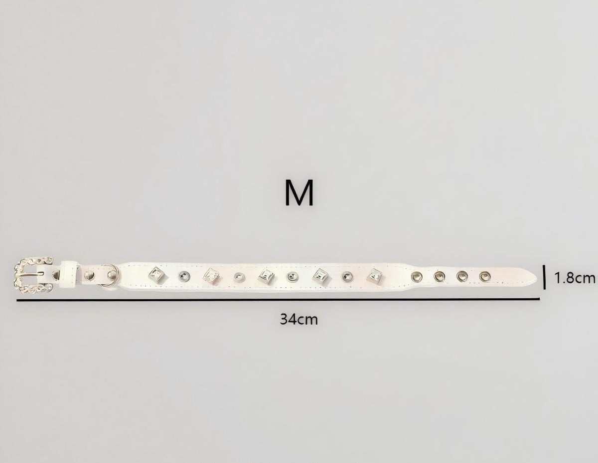 Dog Cat Collar Luxury Gemstone Collar Leash Set