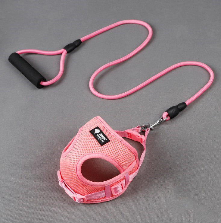 Dog leash collar