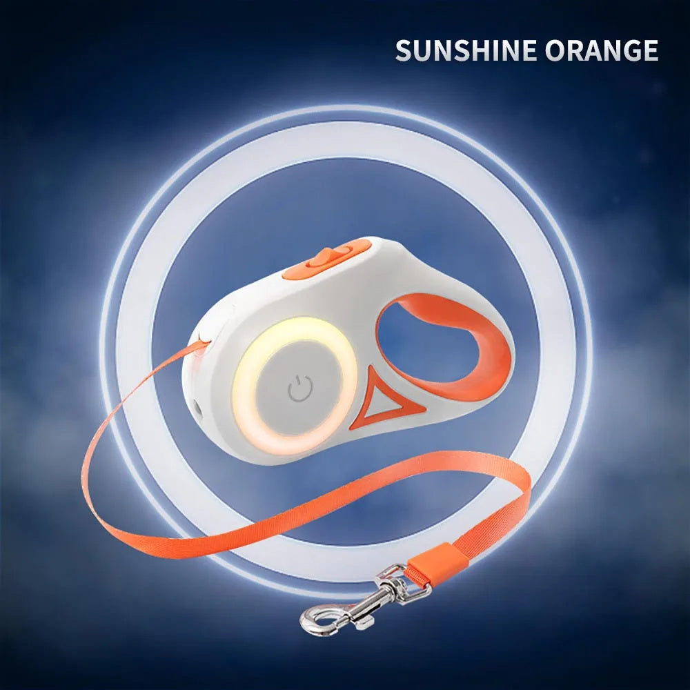 3 And 5M Dog Leash Light Retractable Pet Leads Traction Rope