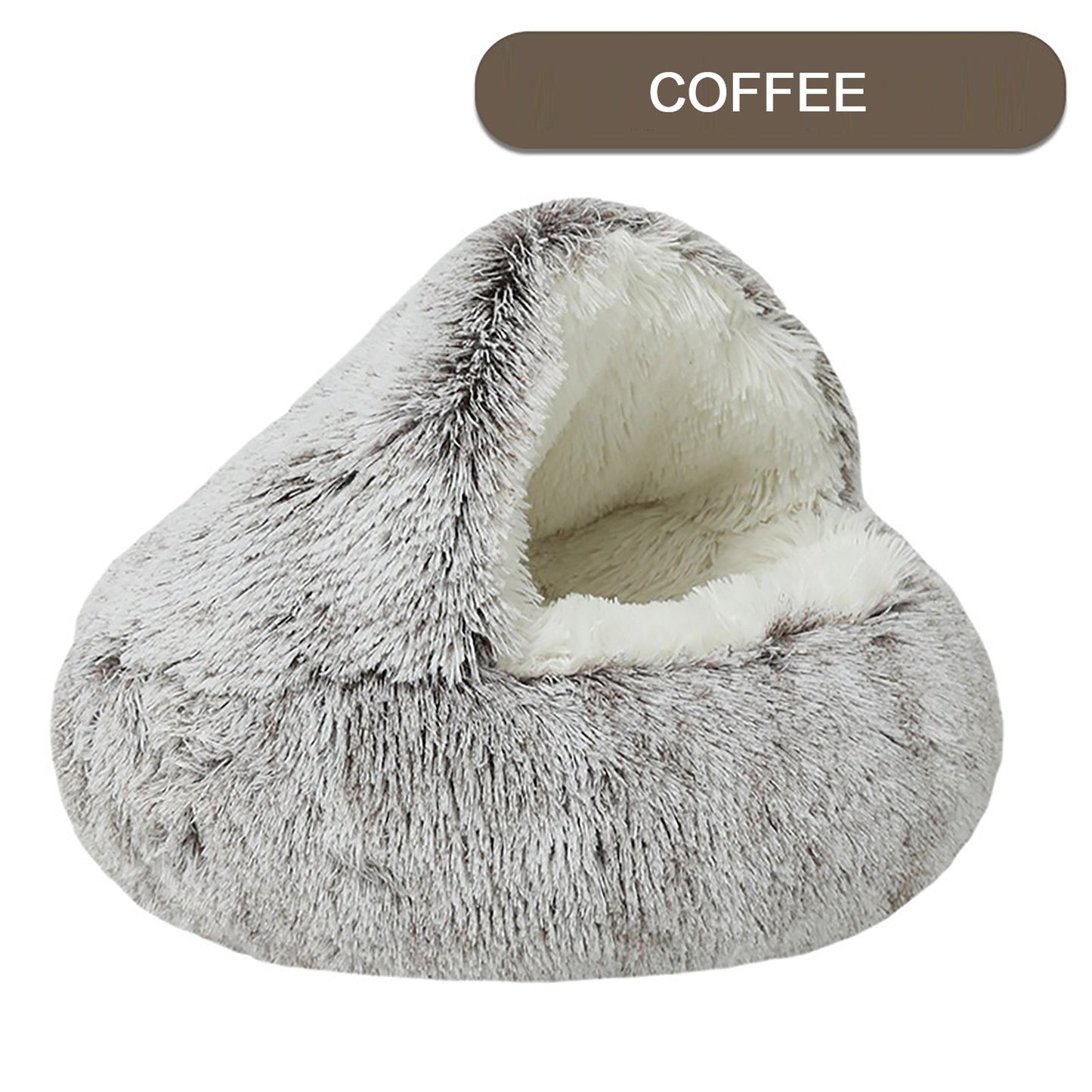 Luxurious Plush Round Pet Bed