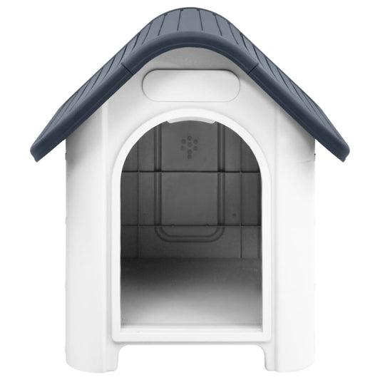 vidaXL Dog House Garden Dog Kennel Small Pet Cage Puppy Shelter Polypropylene