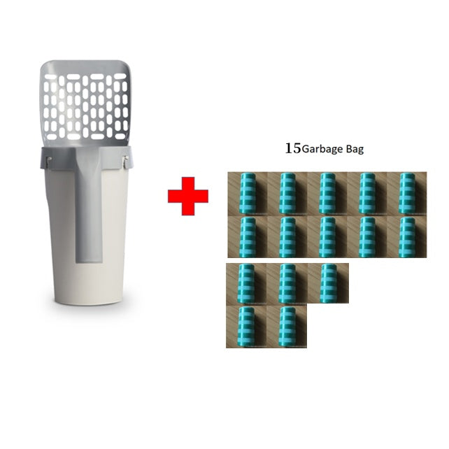 Storage Box Integrated Litter Shovel Set