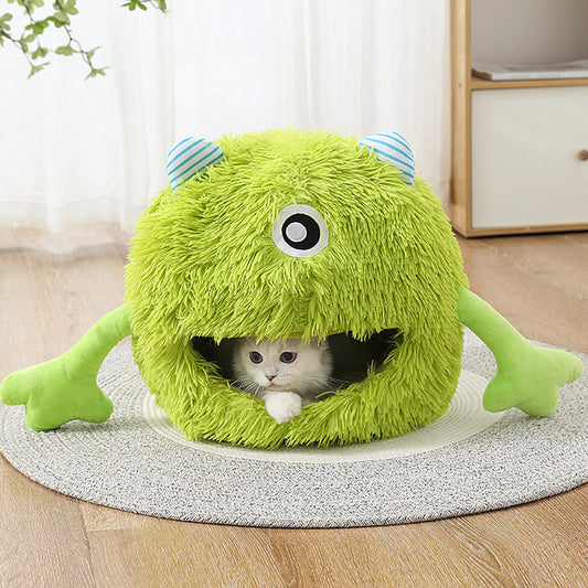 Fluffy Round Pet Bed