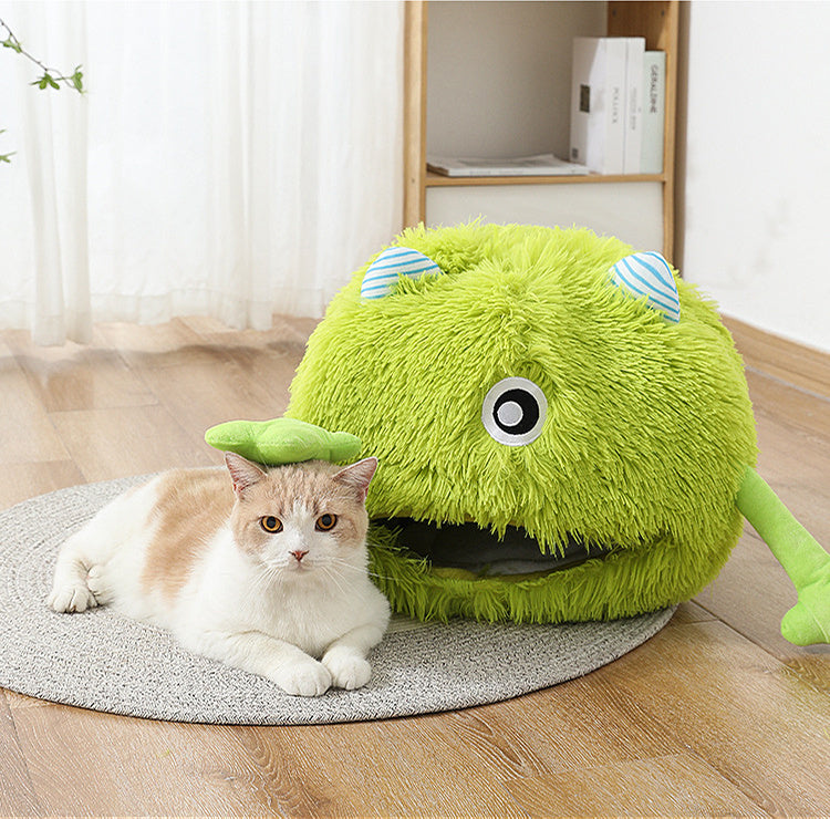 Fluffy Round Pet Bed