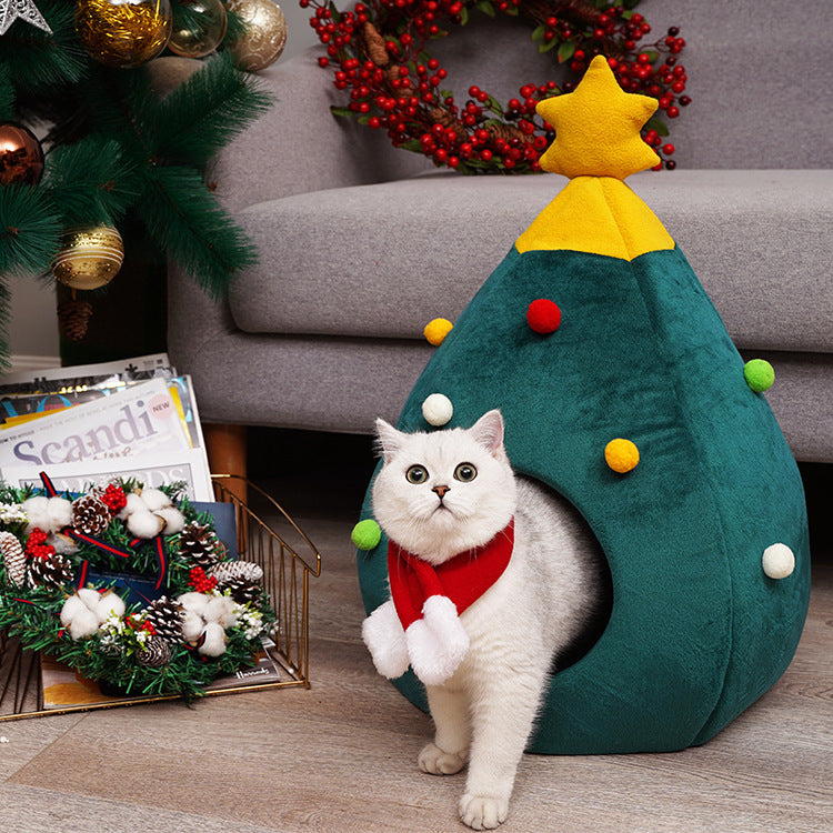 Pet Christmas Tree Bed