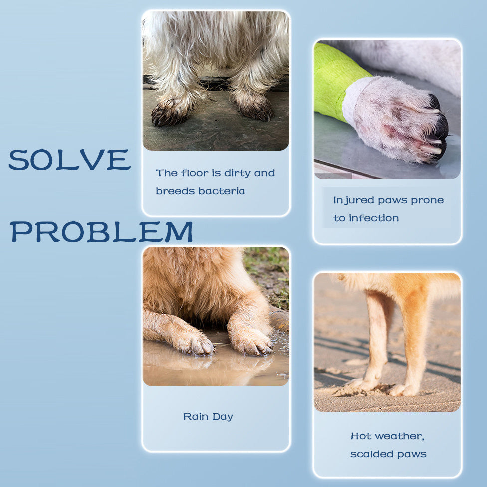 Dog Rain Boots 4Pcs Pet