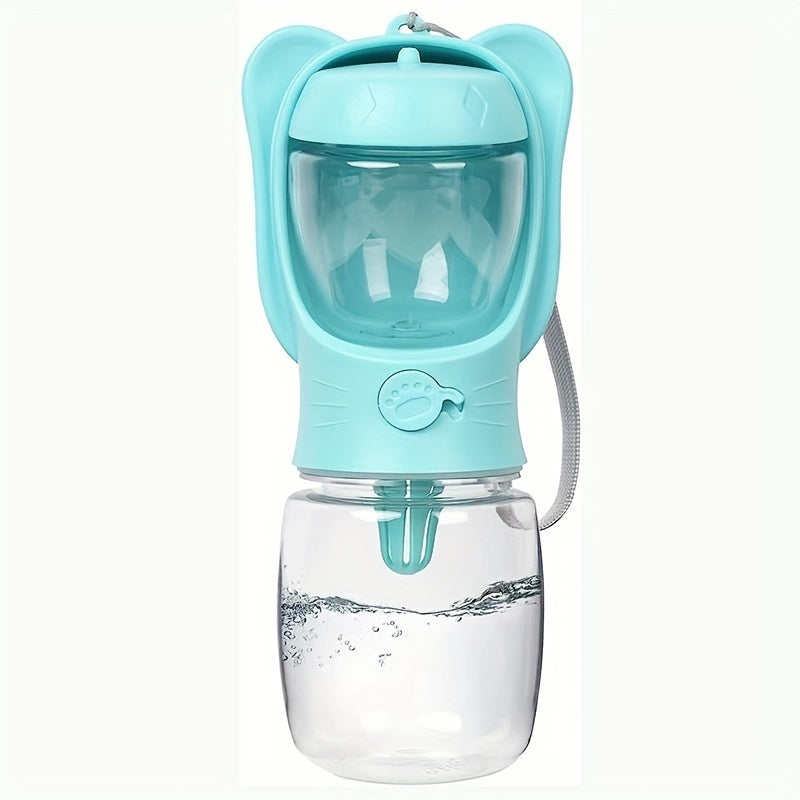 2 In 1 Dog Water Bottle With Food Container