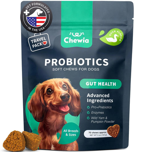 Probiotics For Dogs Support, Gut Health, Immunity, Yeast Balance, Itchy Skin Allergies