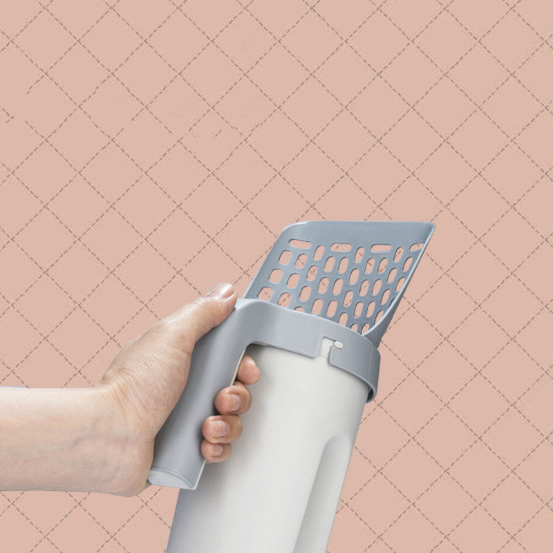 Storage Box Integrated Litter Shovel Set