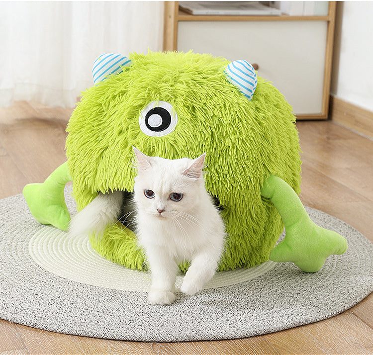 Fluffy Round Pet Bed