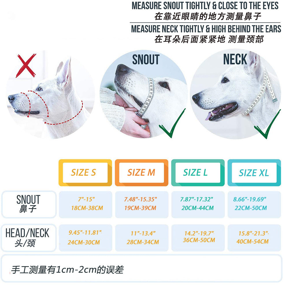 Anti Barking, Anti Bite And Explosion Proof Pet Nylon Muzzle