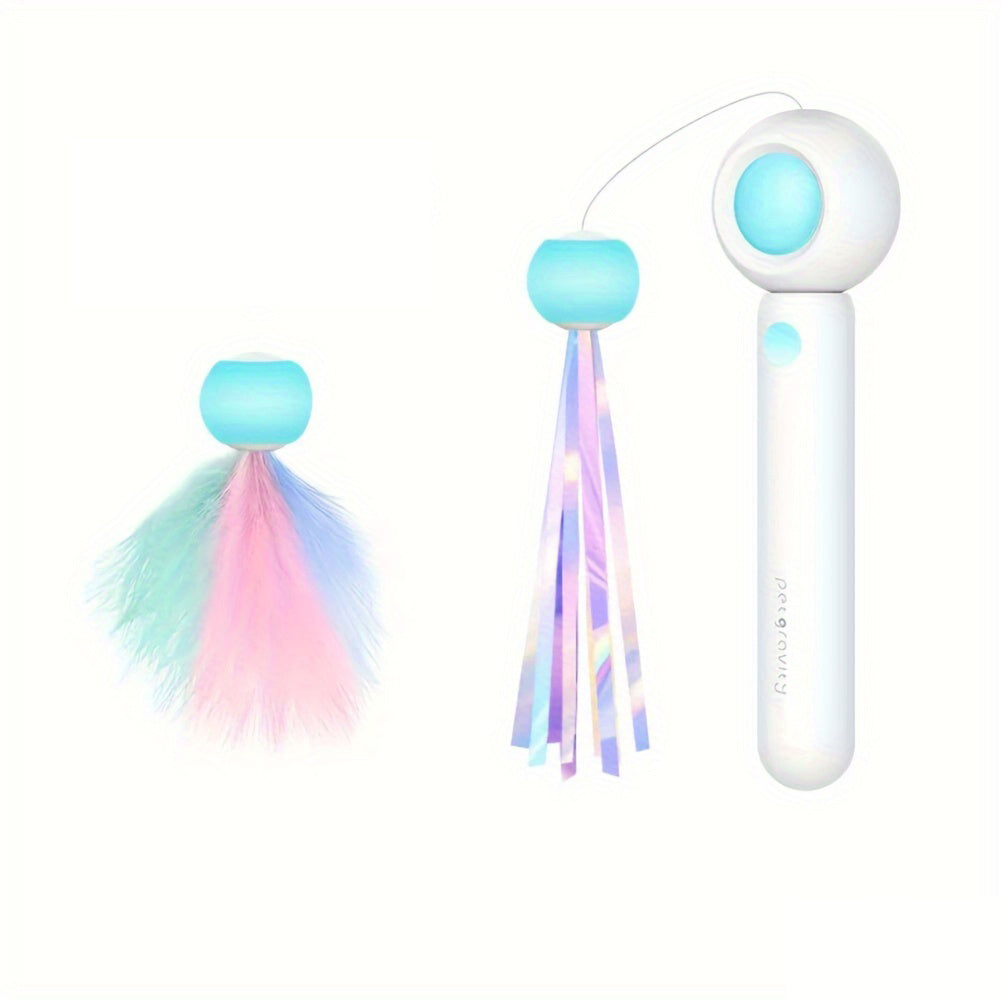 Retractable Cat Wand With Replacement Head